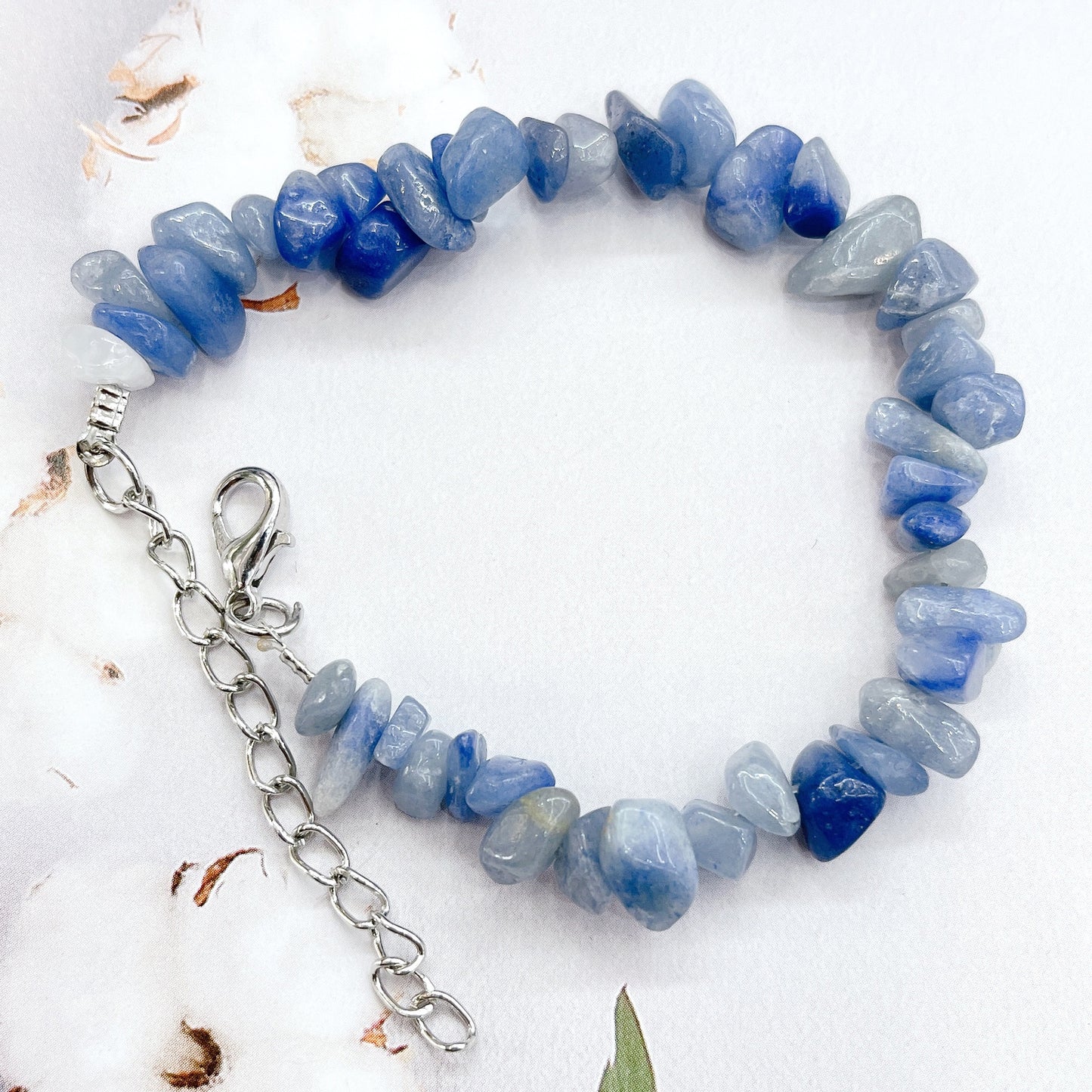 Natural Crystal Agate Gravel Irregular Stone Lobster Bracelet