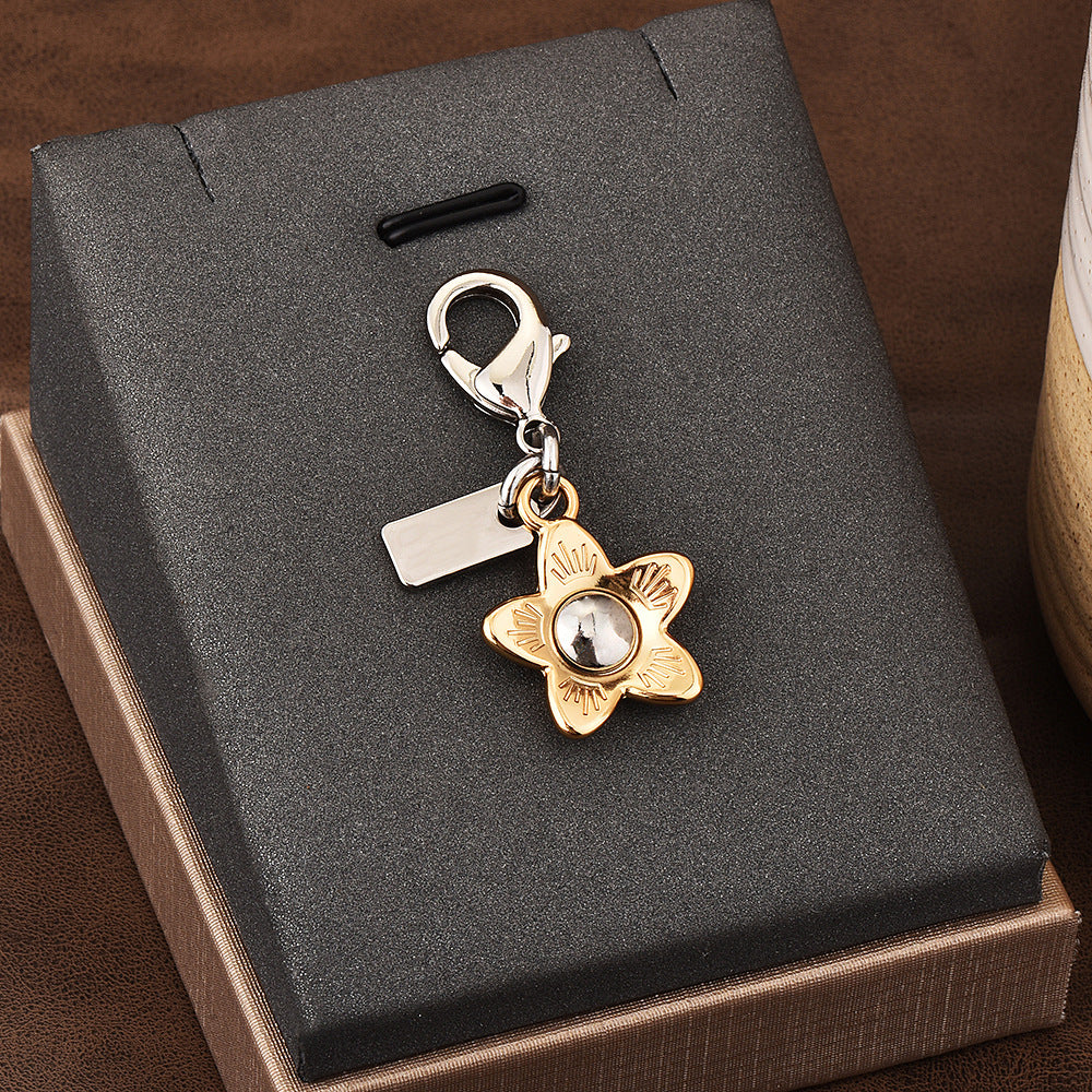 Fashion Temperament Personality Titanium Steel Gold Plated English Jewelry Accessories