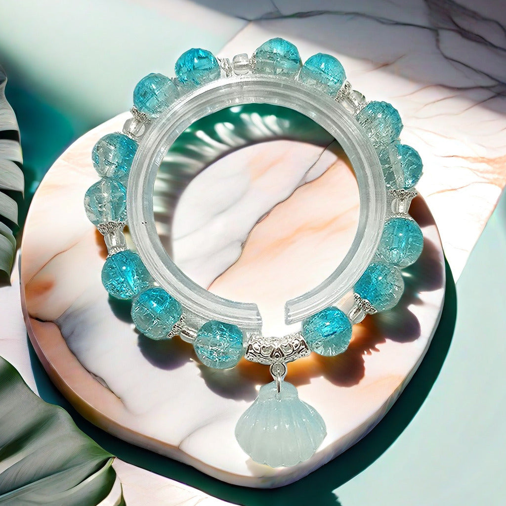 Fantasy Flower Glazed Female Gradient Contrast Bracelet