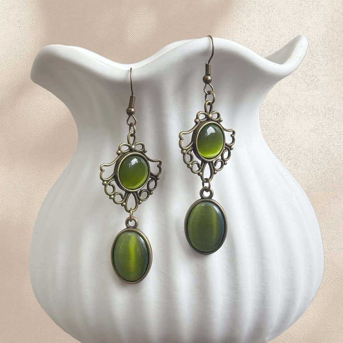 Pagan Witchcraft Medieval Gothic Celtic Retro Victorian Antique Earrings
