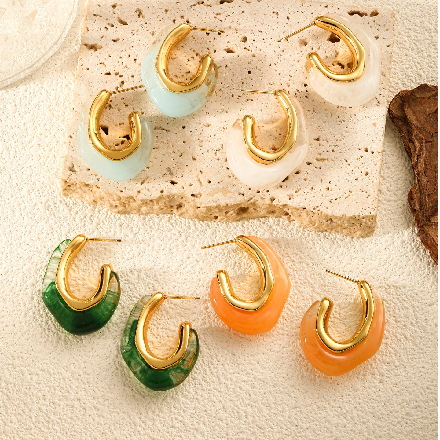 Women's Titanium Steel Fashion Temperament Commute High-grade Earrings
