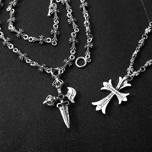 Women's & Men's Classic Cross Chain Fashion Fashionable Sweet Cool Neutral Necklace