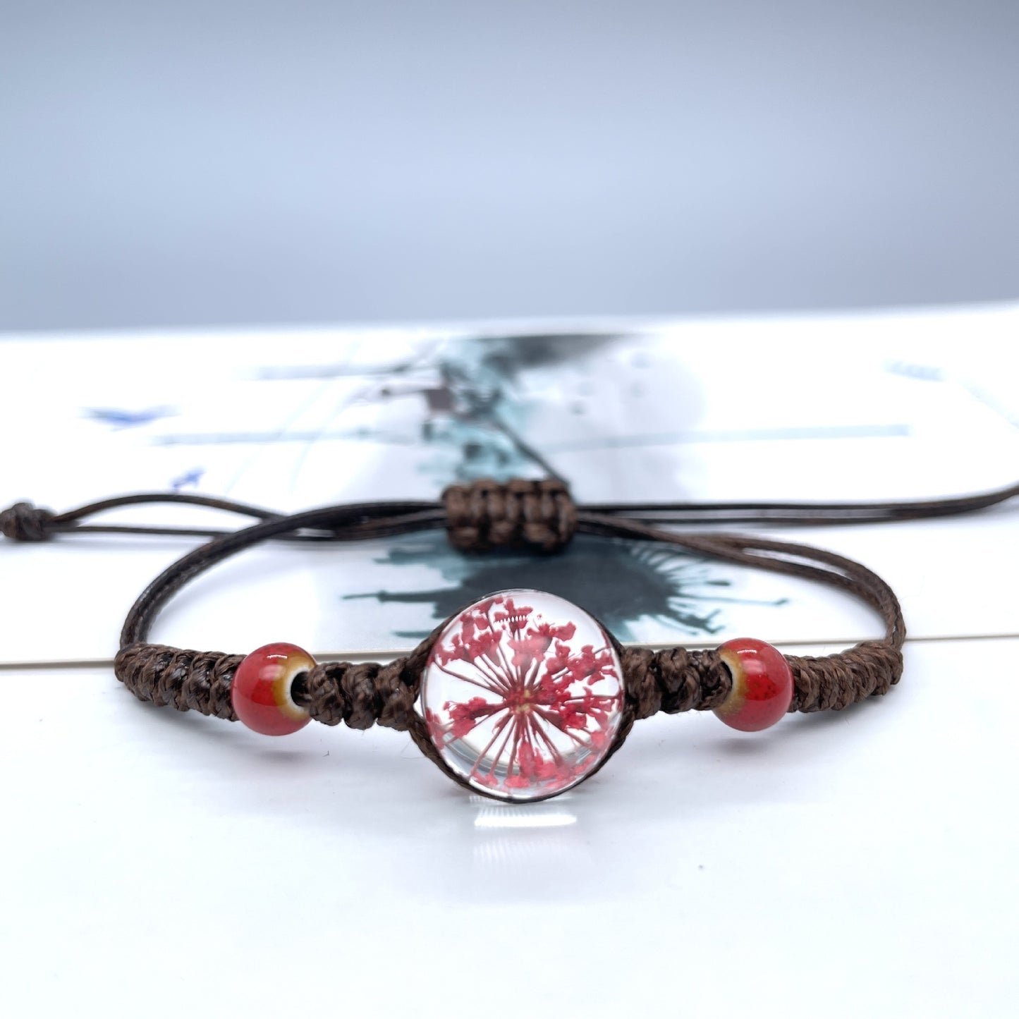 Preserved Fresh Flower Dried Artistic Girlfriends Bracelets