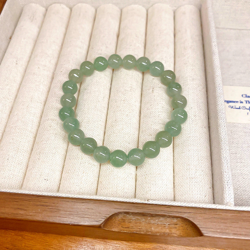 French Retro Smiley Face Bamboo Artificial Jade Personality Trendy Light Bracelets