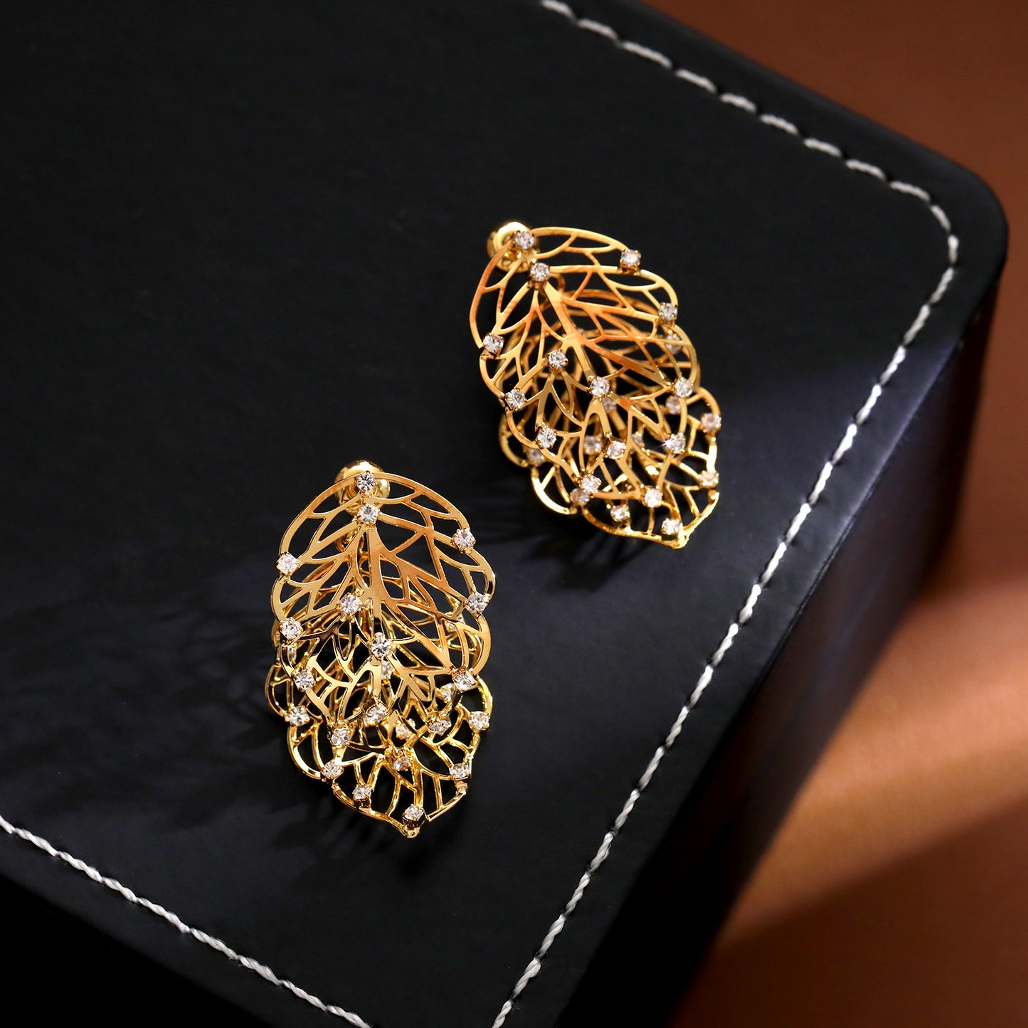 Light Luxury High Sense Niche Super Flash Double Rings