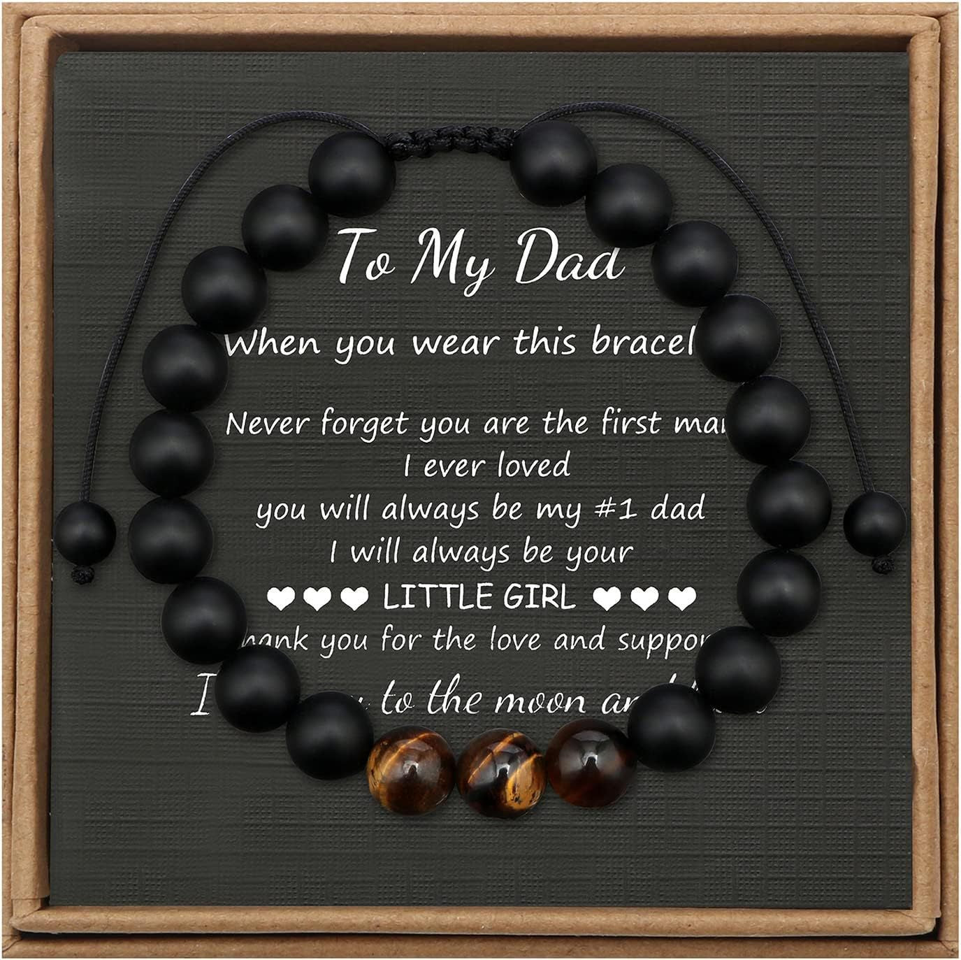 Men's Stone Tiger Eye Woven Adjustable Beaded Bracelet