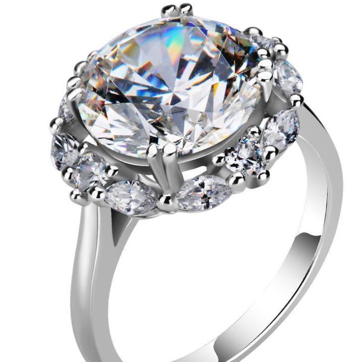 Big Diamond Super Large Flash Gem Rings