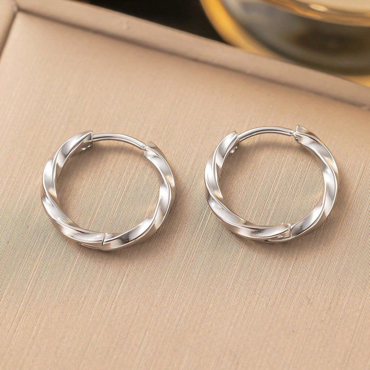 Simplicity Style Titanium Steel U-shaped Stainless Earrings