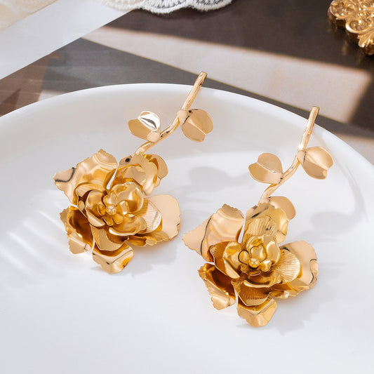 Fashion Premium Tassel Flowers For Banquet Party Earrings