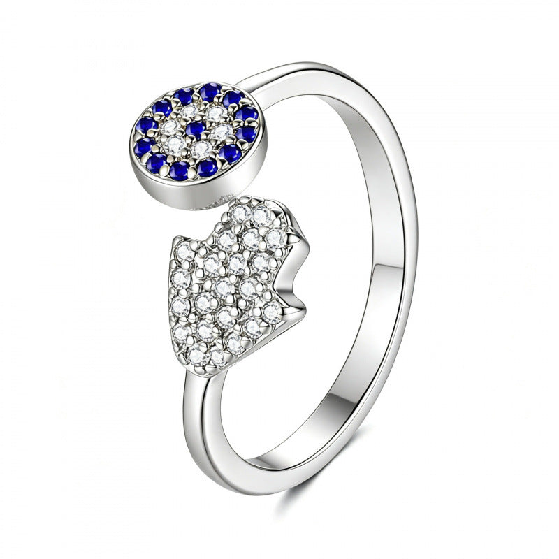 Eye Open Fashion Personality Hip Hop Ring