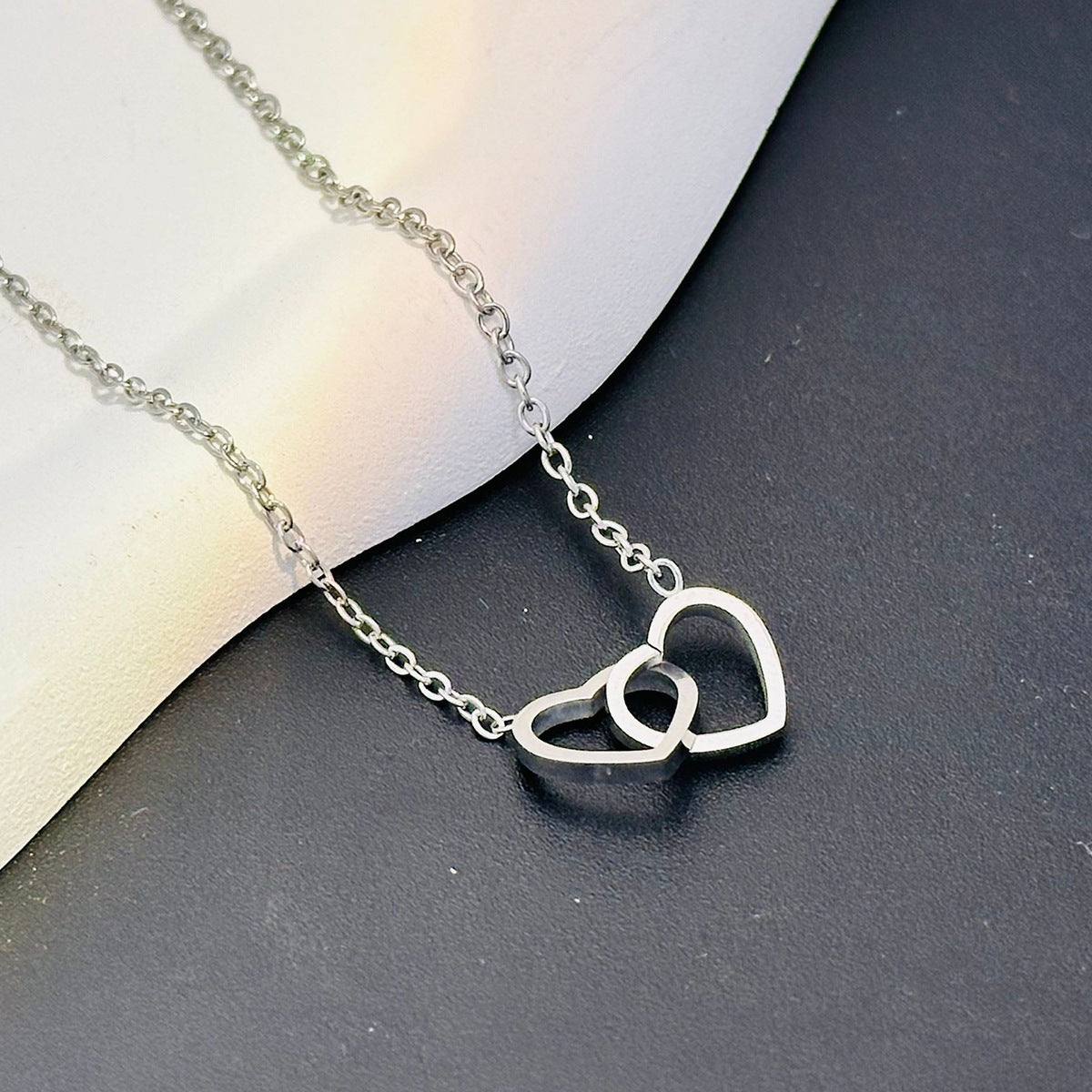 Women's Simple Love Double For Light Luxury Minority Necklaces