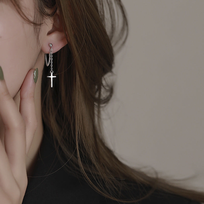 Women's Cross Cold Style Niche Design Fashion Sweet Grace Rings
