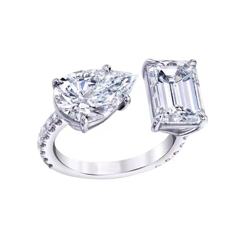 Cold Zirconium Diamond Super Flash Index Finger Female Rings