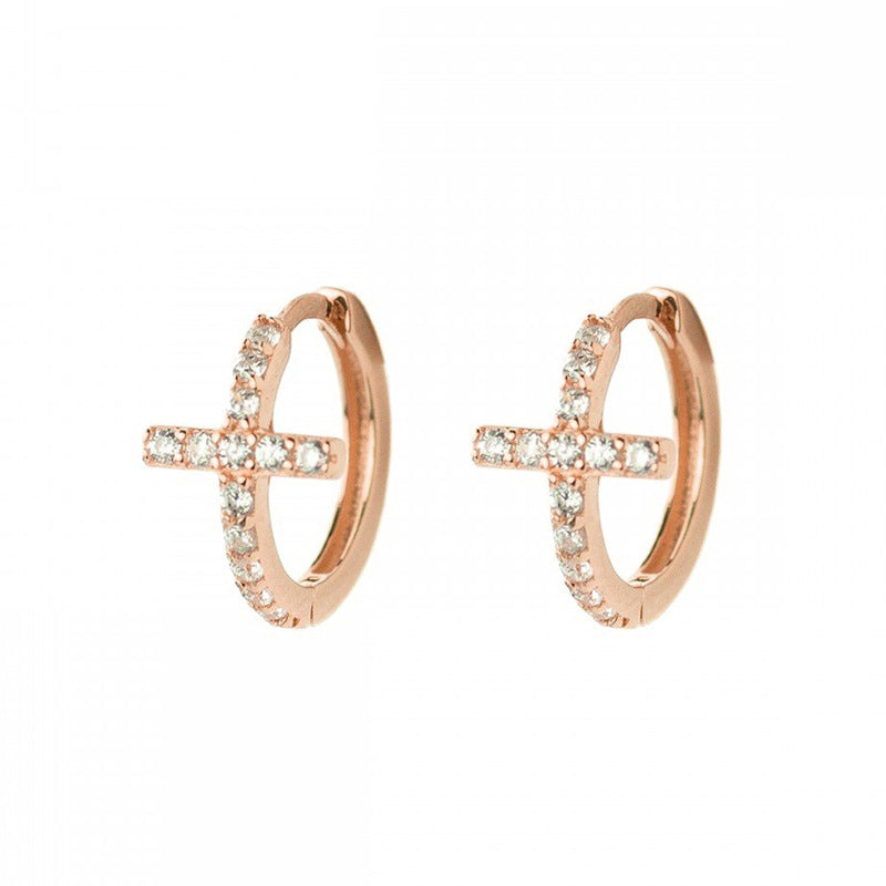 Versatile Diamond Vintage Cross Clip Style Ear Buckle