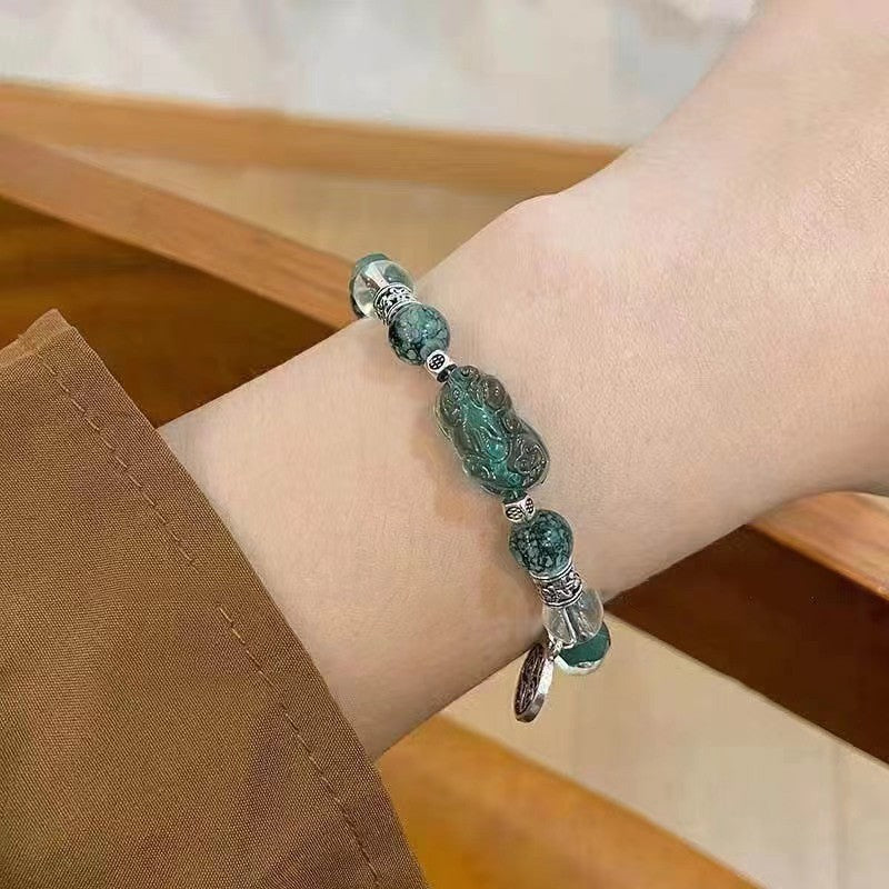 Women's Chinese Butterfly Beaded Light Luxury Archaic Bracelets