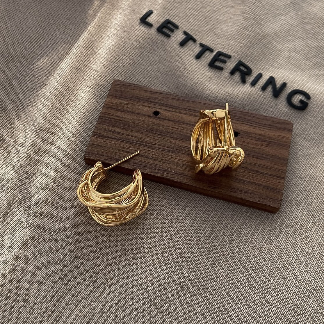 Women's Personality Fashion Trendy Light Luxury High-grade Earrings