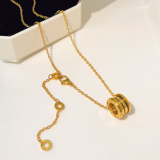 Women's Steel No Fading Roman Digital Spring Fashion Small Waist Necklaces