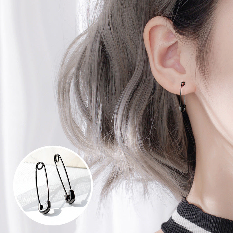 Women's Sier Needle Ear Clip Simple Cold Style Unique Hipster Small Earrings