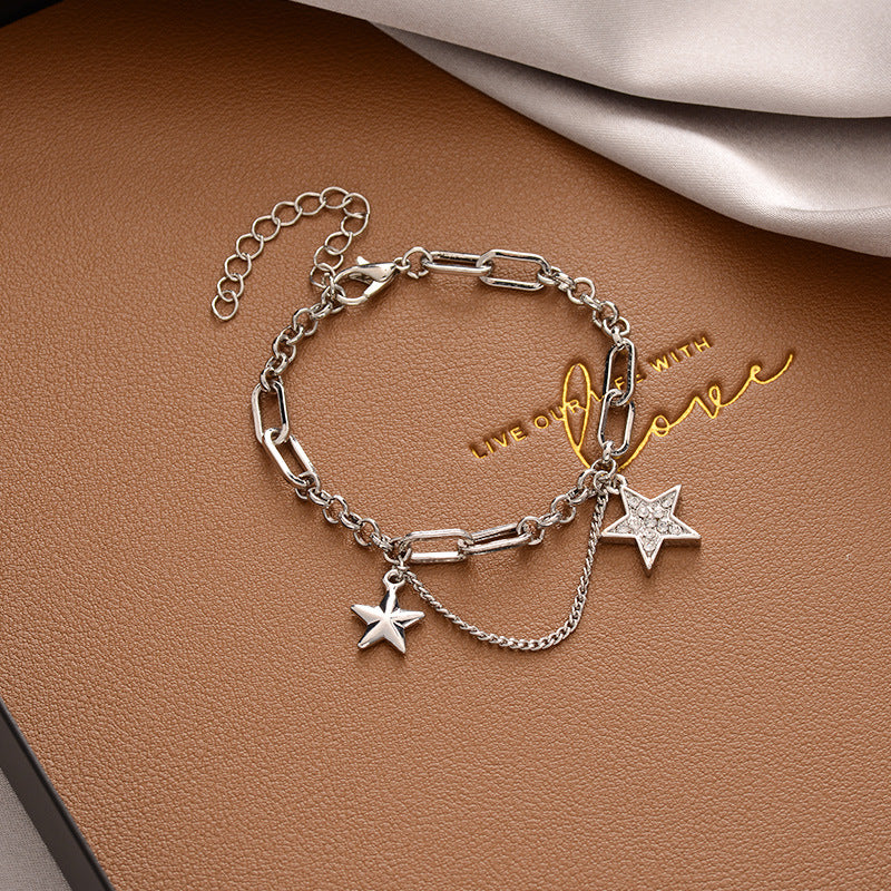 Vintage Pearl Female Style Design Simple Cold Bracelet