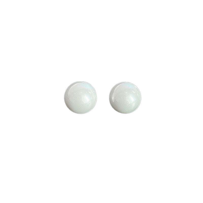 Women's Round Pearl For Simple Graceful Small Earrings