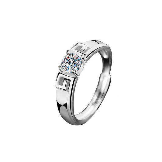 Women's & Men's Tight Hoop Loving Heart With Opening Wedding Ring