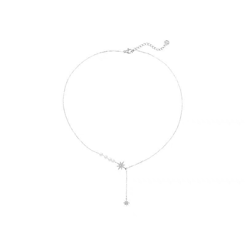 Women's Fashionable Pearl Design High-grade Light Luxury Clavicle Necklaces