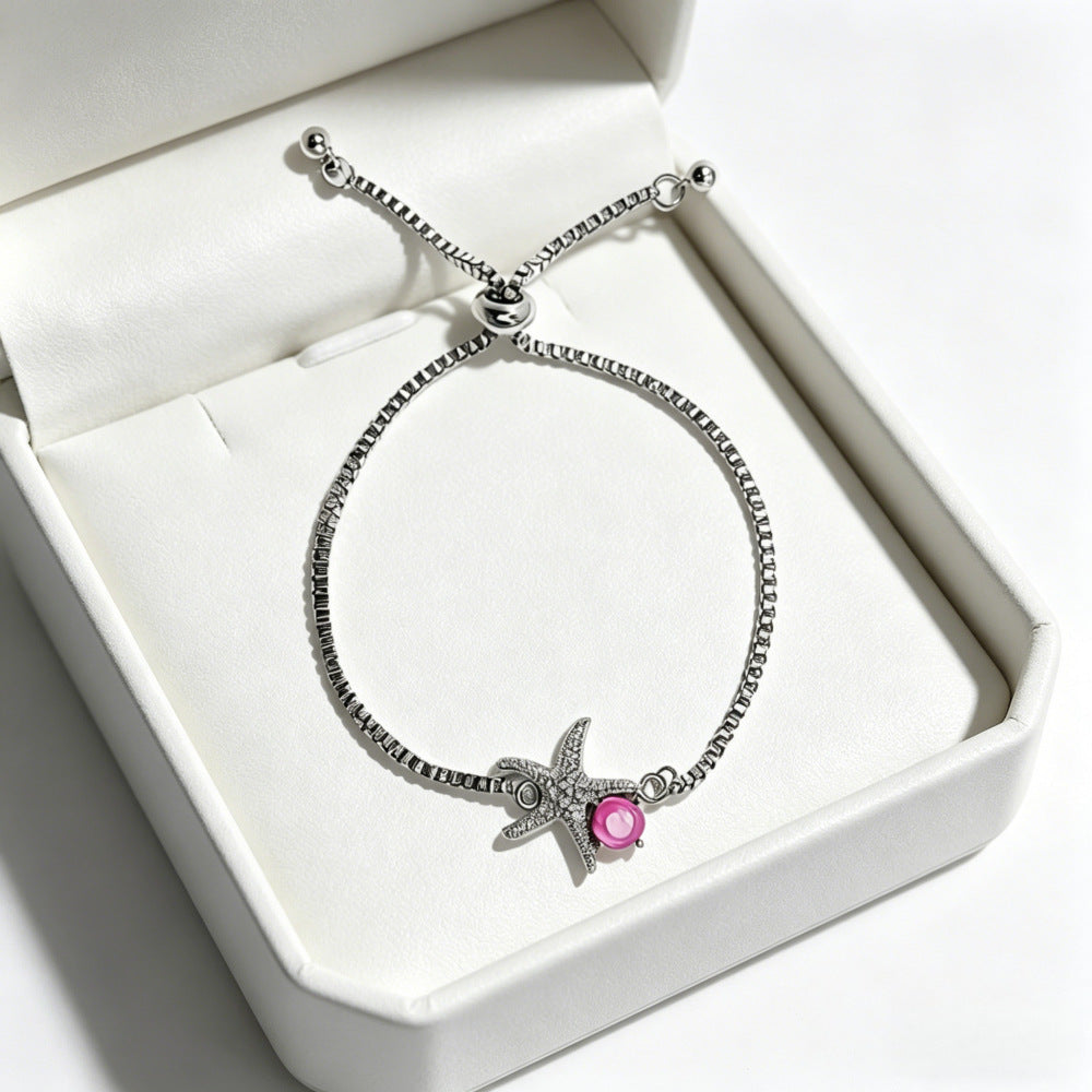 Heart Bow Tie Sweet Girly Style Special Interest Light Luxury Bracelet