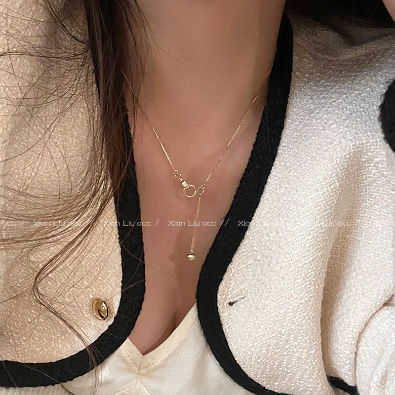 Light Luxury Minority Double High-grade Versatile Design Sense Clavicle Necklace