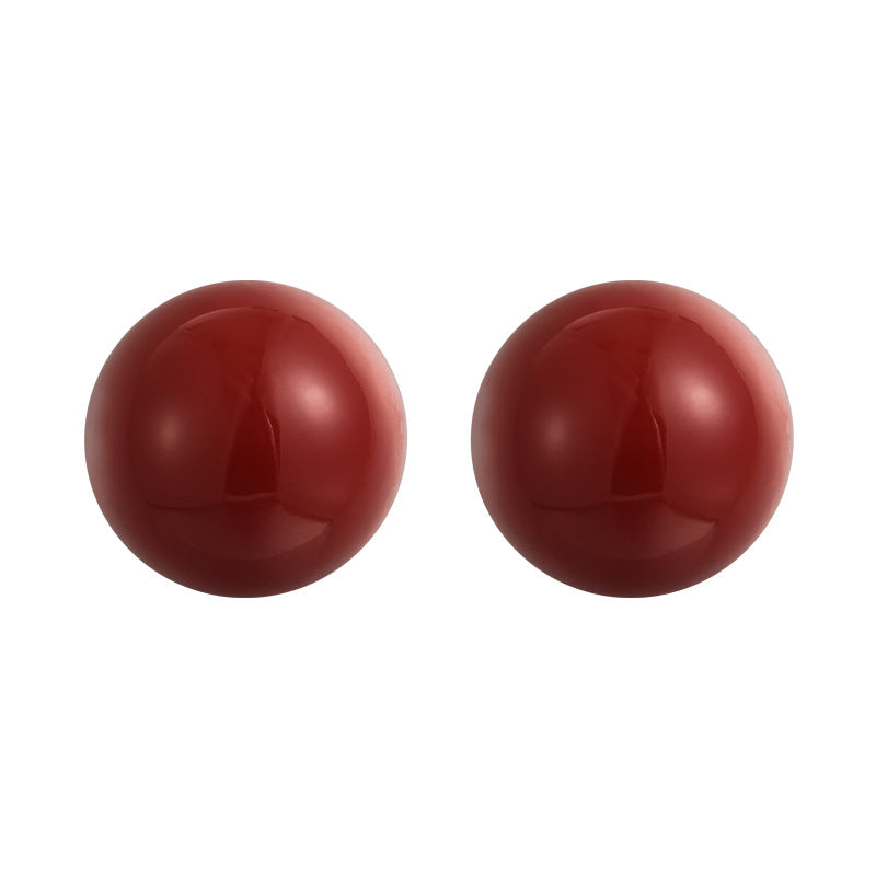 Ear Female Baroque Large Pearl Light Luxury High Sense Stud Earrings