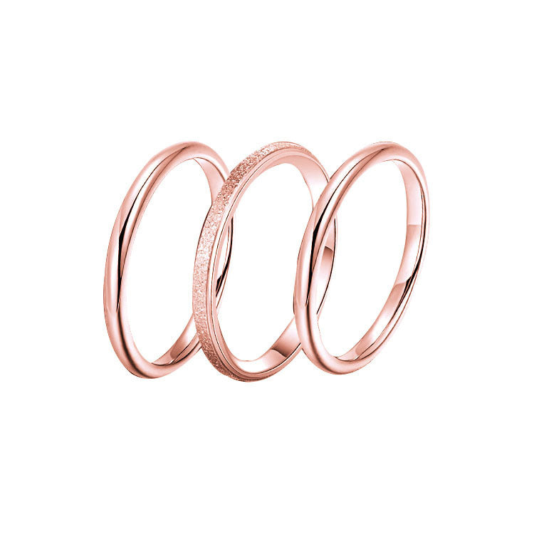 Female Fashion Personality Trendy Titanium Steel Rings