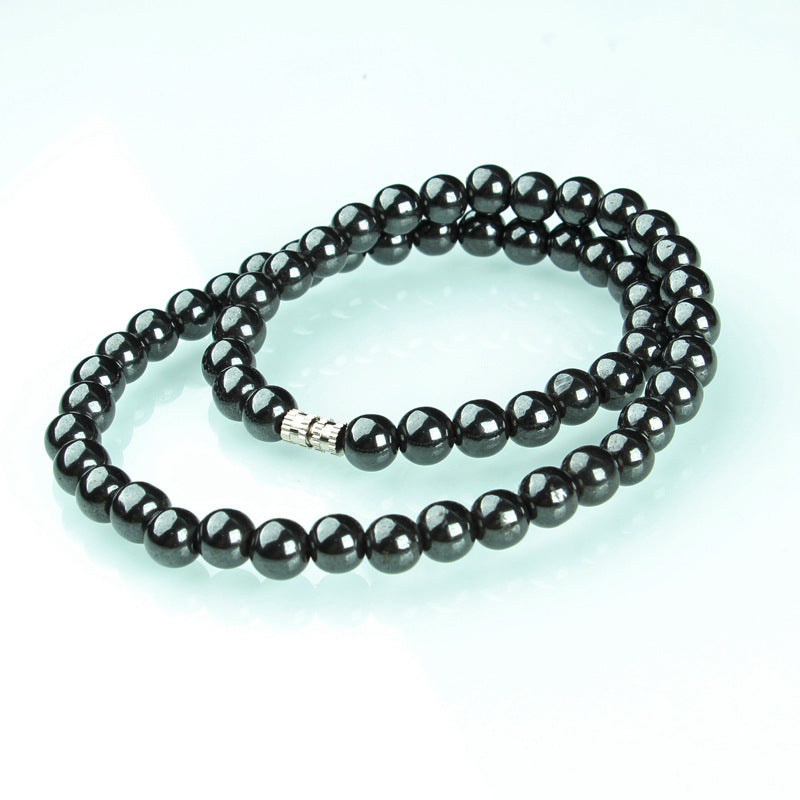 Men's Magnetic Haematite Energy Geometric Shape Titanium Steel Bracelets