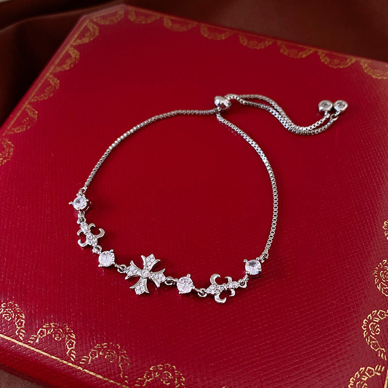 Zircon Twist Twisted Adjustable Simple Fashion Temperament Personalized Bracelet