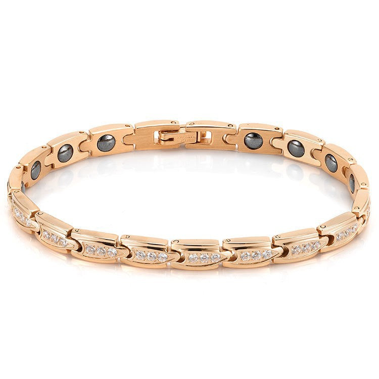 Quick Gold Vacuum Plating Bullet Advanced Adjustable Titanium Bracelet