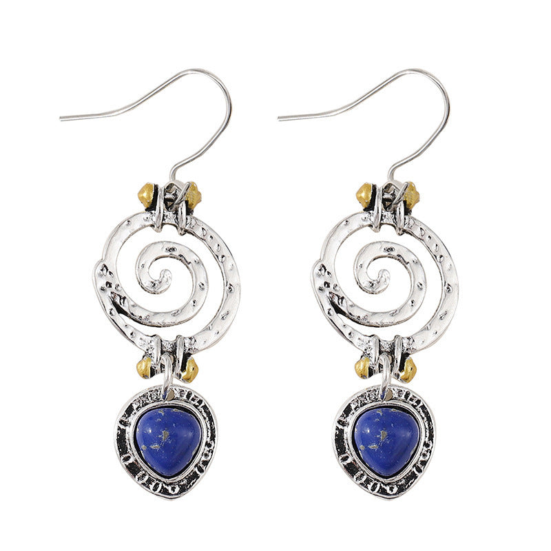 Women's Multiple Options Bohemian Ethnic Turquoise Eardrops Combination Earrings