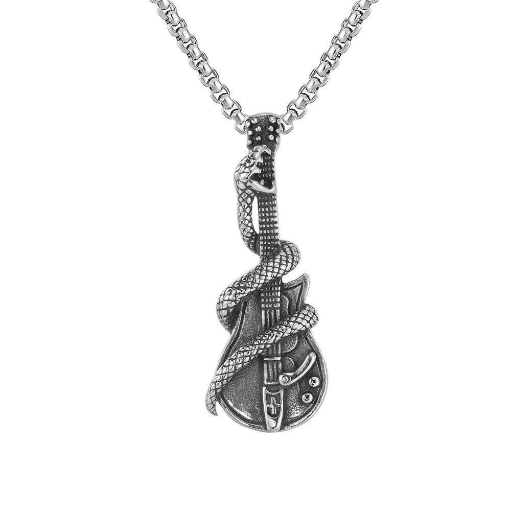 Head Bullet Boys Titanium Steel Live Broadcast Necklaces