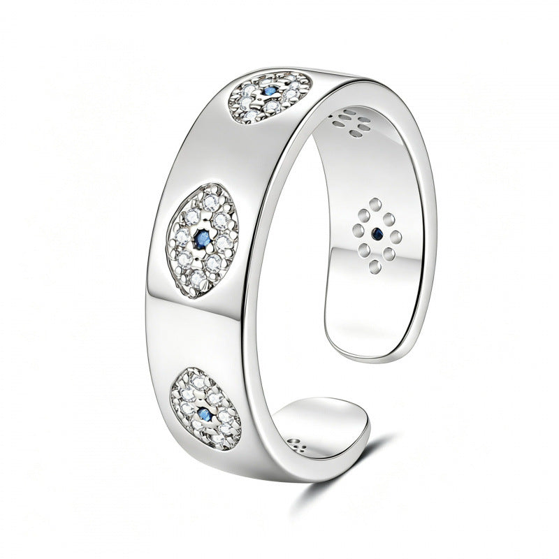 Eye Open Fashion Personality Hip Hop Ring