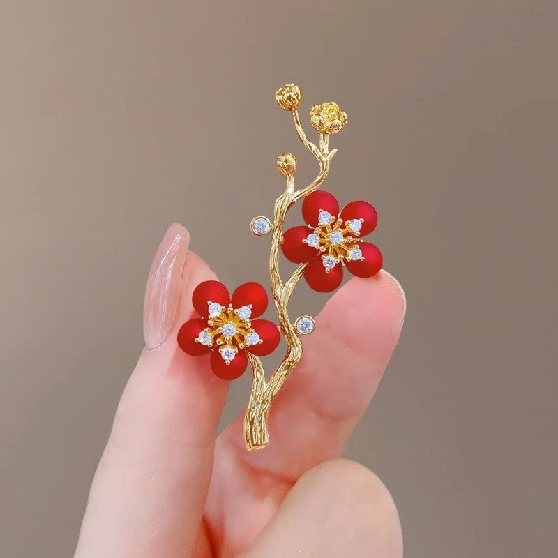 Golden Pearl Corsage Wheat Brooch Female High-grade Brooches