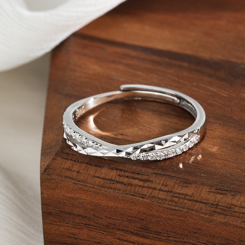 Cross Zircon Index Finger Female Fashion Rings