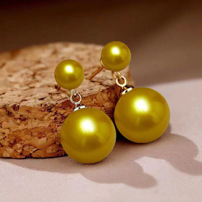 Small Demon Purple Pink Gold Red Imitation Stud Earrings