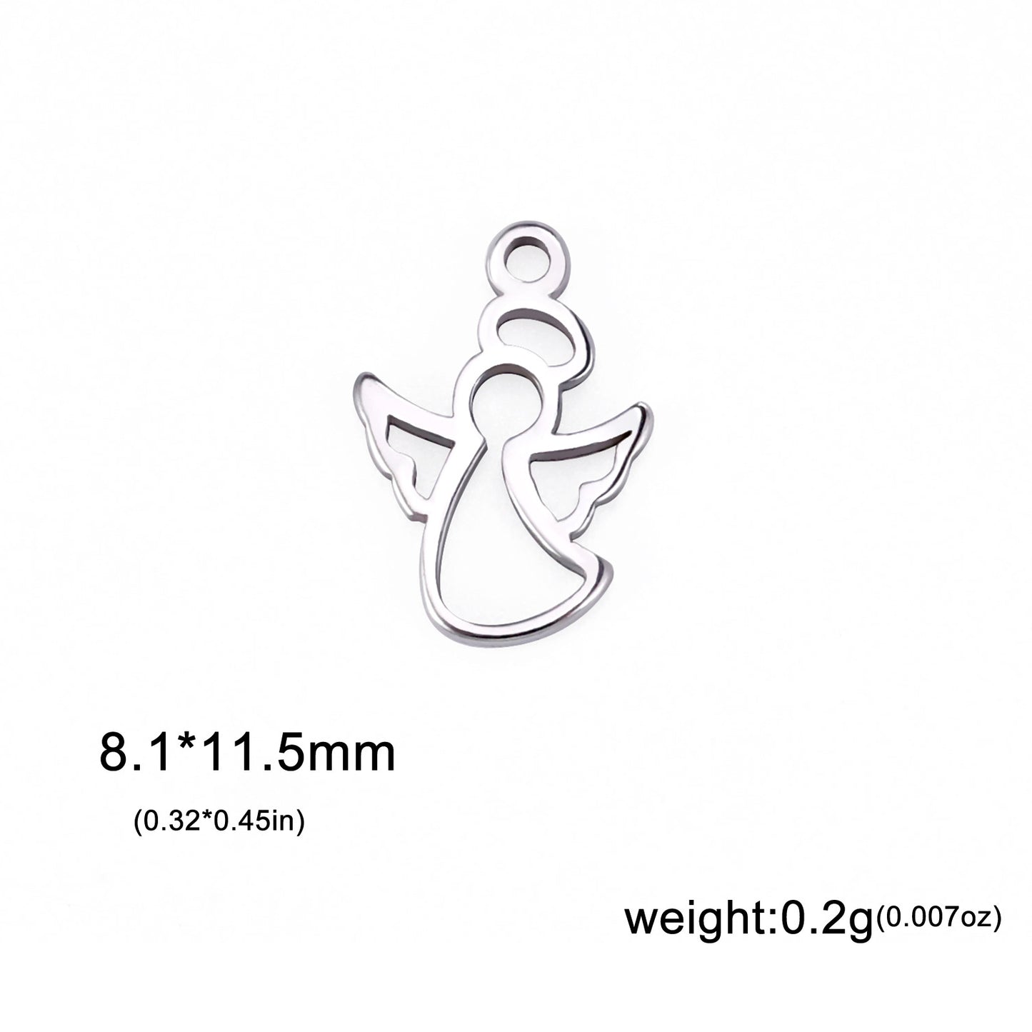 Steel Skirt Angel Key Accessories Stainless Pendants