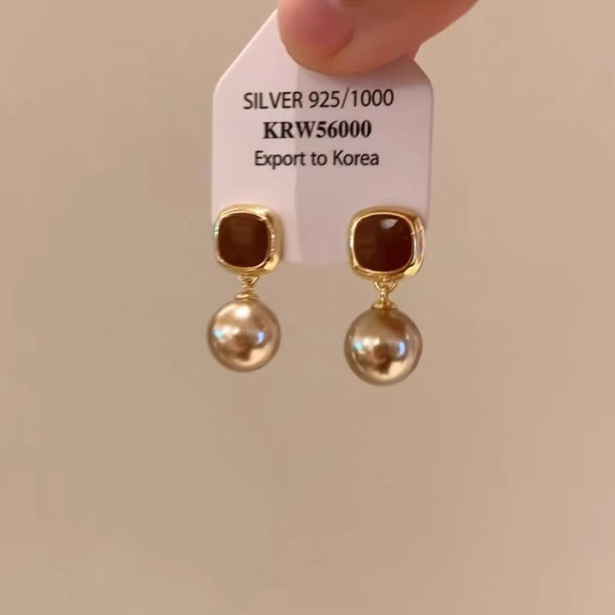 Collection Vintage Coffee Light Luxury High Sense Refined Rings