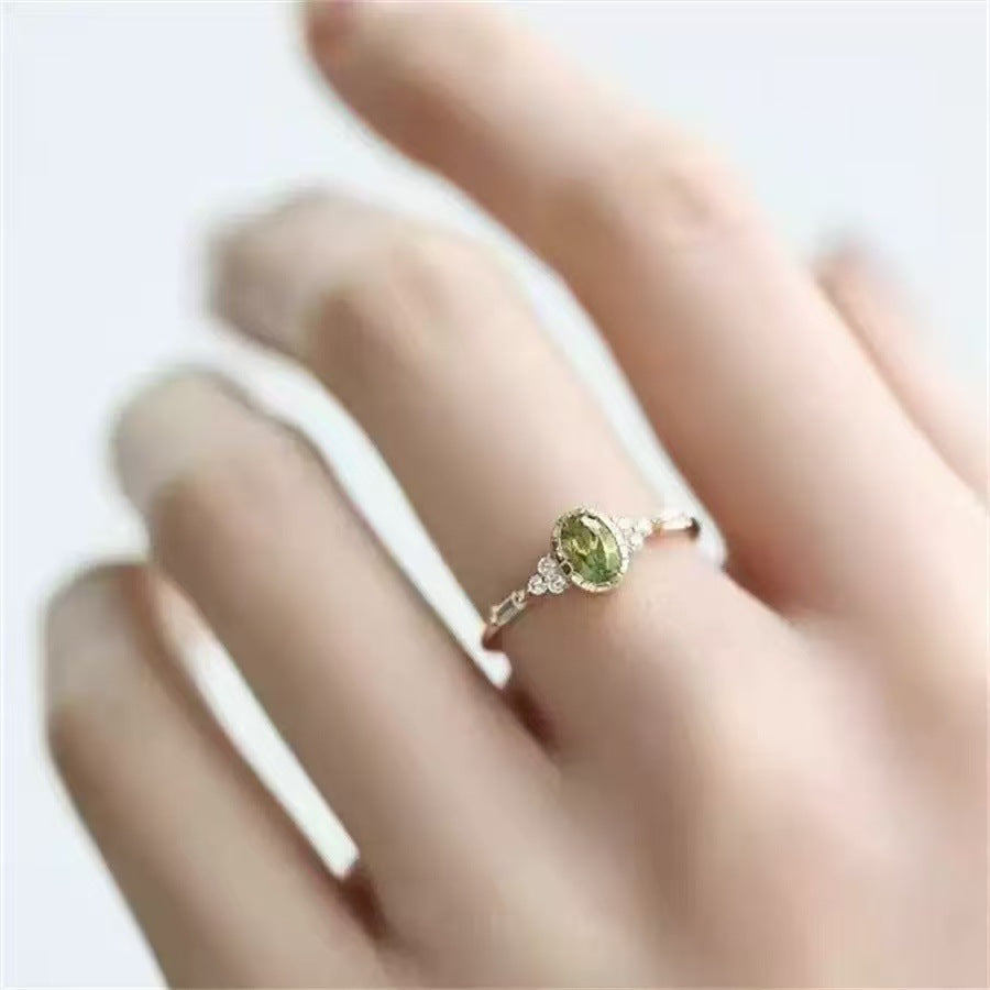 Women's Wizard Of Oz Peridot Engagement Rings