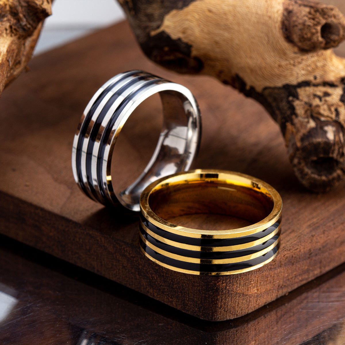 Men's Ornament Stainless Steel Couple Simple Fashion Rings