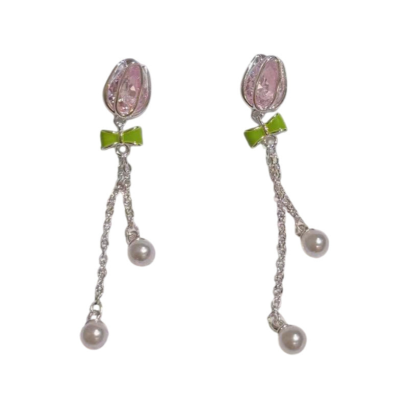 Light Luxury High-grade Spring Sweet Niche Refined Grace Stud Earrings