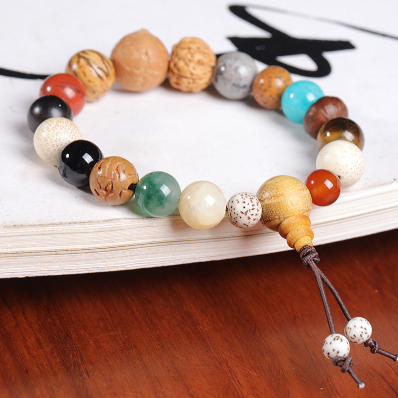 Alms Bowl Style Eighteen Prayer Beads String Decoration Bracelet