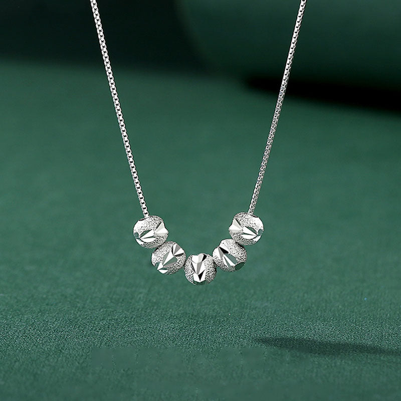 Women's Affordable Luxury Style Lucky Beads Clavicle Chain Does Not Necklace