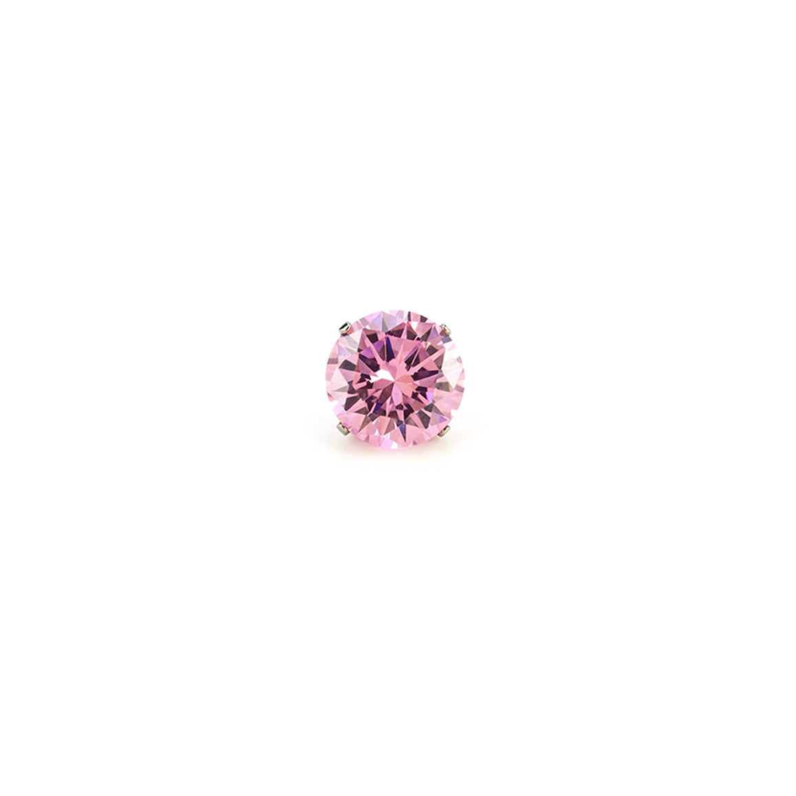Titanium Alloy Ear Pointed Bottom Inlaid Zircon Replacement Head Labret Stud Earrings