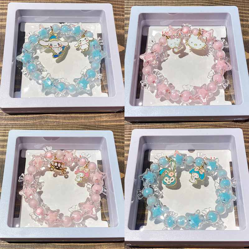 Korean Style Big Ear Dog Cartoon Bracelets