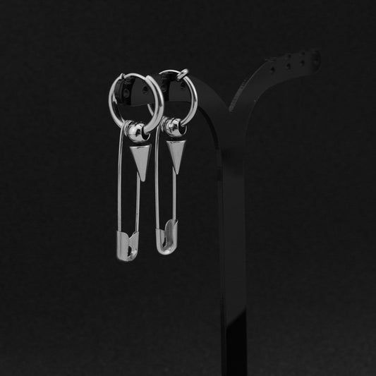Women's & Men's Stainless Steel Personalized Pin Pointed Cone Unisex Style Titanium Ear Earrings