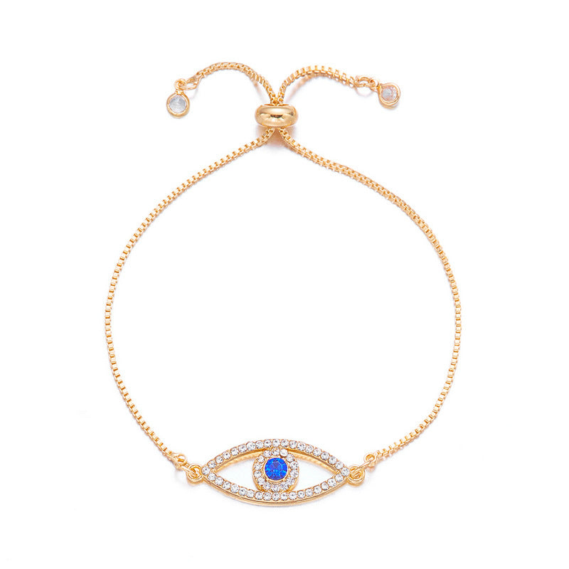 Turkish Devil's Eye Adjustable Vintage Blue Eyes Zircon Bracelets